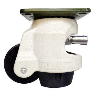 Roue pivotante à cliquet en alliage d'aluminium robuste, réglable, avec frein, <span class=keywords><strong>pour</strong></span> <span class=keywords><strong>table</strong></span> <span class=keywords><strong>de</strong></span> travail - Product Image 1