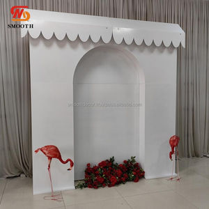 Nouvel Arrivage – Décoration de Fond en Forme de Porte en Fer avec Miroir, Blanc, pour Mariages et Événements – Prix Usine - Product Image 2