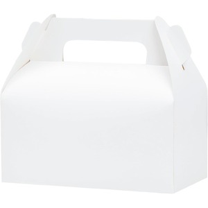 <b>Party</b> gift <b>box</b>/hospitality <b>box</b>, white gable gift <b>box</b>, suitable for <b>party</b> gifts, customizable according to needs - Product Image 1
