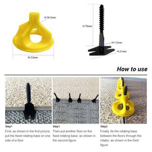 Système de nivellement de carreaux réutilisable à vis pour carrelage mural et de sol en céramique - Product Image 5