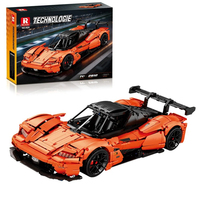 Reobrix 11011 2026 Nuevo MOC, Modelo de Auto Deportivo Naranja a Escala 1:8, Bloques de Construcción, Adorno de Escritorio, Juguete Coleccionable, Regalo