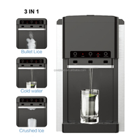 CE approuvé 18kgs Mini machine à glaçons Machine à glaçons portable Comptoir distributeur de glace professionnel avec broyeur eau froide