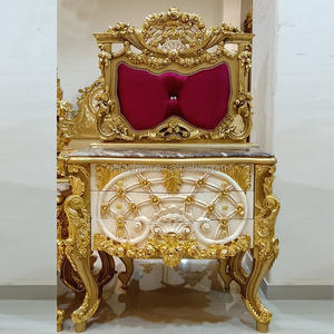 <span class=keywords><strong>Letto</strong></span> <span class=keywords><strong>Matrimoniale</strong></span> di Lusso in Legno Massello Intagliato con Foglia d'<span class=keywords><strong>Oro</strong></span> Stile Europeo OE-FASHION, 1,8 Metri, per Villa e Casa - Product Image 3