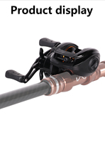 KEKAXI PMAX3S Reel Pancing Baitcasting Tahan Air untuk Tangan Kiri / Kanan dengan Sistem Rem Magnetik Kecepatan Tinggi