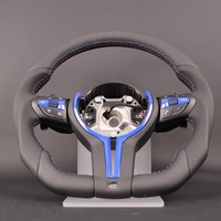 Volant en cuir bleu M Sport personnalisé pour BMW F07 F30 F10 F12 F15 F34 F35 F36 F22 F32 F80 M3 M5 X5 E70 E71 E90