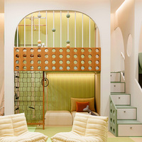 Chambre d'enfants à thème Lit d'enfant sportif à deux étages Playhouse Mobilier d'enfant personnalisé conçu par des designers