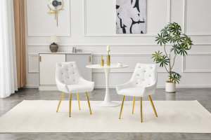 Fauteuil d'appoint moderne en cuir PU premium à motif crocodile, dossier décoré de diamants, pieds en métal chromé doré, pour la maison ou le bureau - Product Image 5