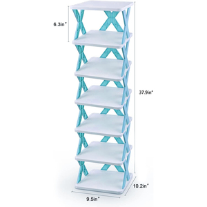Spot Simple Multi-layer Detachable Double Tier Plastic Shoe Rack Stackable Living Room Dormitory Shoe Cabinet - Product Image 2
