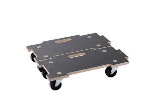 Carro de madera de alta calidad 300kg Carro de madera contrachapada recubierto de PVC Carro móvil antideslizante duradero - Product Image 4