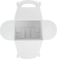Boîtes à cadeaux pour fêtes, boîtes cadeaux attrayantes avec poignée, design rayé, boîtes en papier rose et blanc pour fêtes