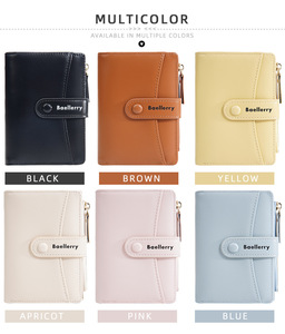 Cartera de mujer personalizada de cuero PU, monedero con cremallera, tarjetero, billetera de lujo, bonitas carteras para chicas. - Product Image 6