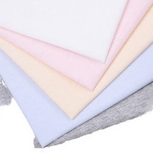 Tela de punto ligera 100% algodón orgánico peinado, teñida con hilo, lisa, de punto sencillo, para camisetas y trajes de bebé para niñas y niños - Product Image 4