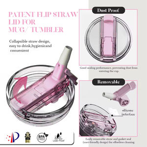 Nouvelle conception, tasse de voyage isotherme 40 oz, gobelet à double paroi sous vide avec poignée et couvercle, cadeau de Noël - Product Image 4