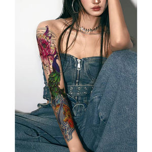 Autocollant de <span class=keywords><strong>tatouage</strong></span> de corps de haute qualité moins cher <span class=keywords><strong>faux</strong></span> <span class=keywords><strong>tatouage</strong></span> de personnalité pour <span class=keywords><strong>homme</strong></span> et femme tatouages temporaires imperméables manche <span class=keywords><strong>bras</strong></span> complet - Product Image 3