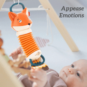 Juguete de acordeón de zorro para bebé de 0 a 12 <span class=keywords><strong>meses</strong></span>, juguete sensorial estirable Musical con control de volumen para <span class=keywords><strong>desarrollo</strong></span> de cochecito de cuna - Product Image 4