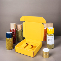 Flacon de parfum de luxe avec emballage en boîte, boîte en carton écologique, boîte à épices pliable en carton ondulé, boîte d'expédition personnalisée avec logo