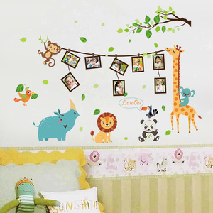 Pegatina <span class=keywords><strong>de</strong></span> pared <span class=keywords><strong>de</strong></span> PVC impermeable <span class=keywords><strong>de</strong></span> animales <span class=keywords><strong>de</strong></span> bosque <span class=keywords><strong>de</strong></span> dibujos animados <span class=keywords><strong>para</strong></span> habitación <span class=keywords><strong>de</strong></span> niños al por mayor <span class=keywords><strong>para</strong></span> decoración del hogar <span class=keywords><strong>de</strong></span> guardería y habitación <span class=keywords><strong>de</strong></span> bebé - Product Image 4