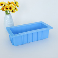 Moule à glaçons en silicone et moule à gâteau rectangulaire 1L anti-gonflement, compatible four, pour bricolage