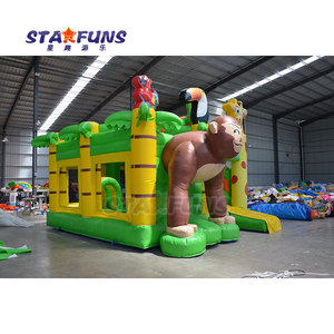 Khỉ <span class=keywords><strong>Inflatable</strong></span> Rừng Nhà Bị Trả Lại Cho Đảng Cho Thuê Nhà <span class=keywords><strong>Inflatable</strong></span> Trượt Combo Mini Rừng Động Vật Nhảy Lâu Đài Cho Trẻ Em - Product Image 2