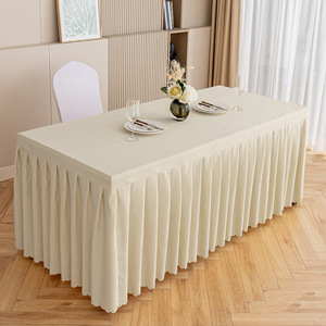 Nappe de table rectangulaire moderne anti-rides et anti-poussière pour banquets, mariages et événements, avec logo personnalisé, pour la maison et l'Europe - Product Image 4