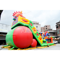 Château gonflable en PVC de haute qualité, dragon de dessin animé, trampoline, toboggan, personnalisable, vente directe d'usine Airtech Inflatables