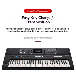 Clavier électronique portable PSR-E483, 61 touches professionnelles, performance et divertissement, touches sensibles MIDI, instrument de musique pour - Product Image 2