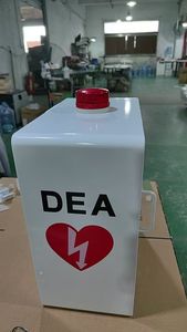 Services de fabrication sur mesure de tôles métalliques, armoire murale de stockage pour défibrillateur avec alarme, boîte en métal - Product Image 6