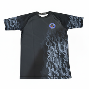 เสื้อใส่ได้ทั้งชายและหญิงแขนสั้น Jitsu Jitsu rash GUARD เสื้อเชิ้ตรัดรูปแห้งเร็วเสื้อผ้าใส่ไปยิมพิมพ์ซับลิเมชัน BJJ MMA สำหรับผู้ชาย - Product Image 2
