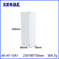 Szomk personnalisé étanche Ip67 Abs boîtier électronique en plastique boîte boîte de jonction 250x80x70mm