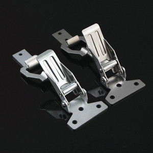 Serrure de porte verticale Xinjieliang réglable à boucle auto-agrippante en acier inoxydable 304, serrure de meuble sans clé - Product Image 2