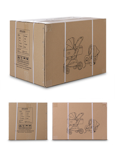 Poussette bébé 3-en-1 en promotion, châssis en alliage d'aluminium, repose-pieds réversibles, siège auto, siège haute, pliable, sac à couches, poignée en PU - Product Image 5