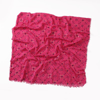 Coton et lin sensation bronzant impression carré petites fleurs femmes mode foulard musulman écharpe en gros