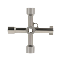 Clé à molette multifonction pour armoires électriques, ascenseurs, compteurs d'eau, vannes et serrures triangulaires, outil de service portable