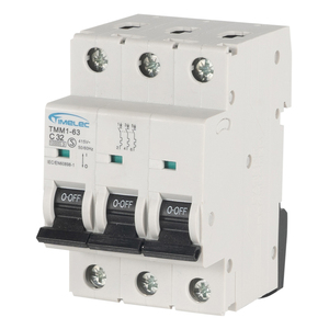 Interruptor Automático Miniatura (MCB) Trifásico TMM1-63 3P 1~4A con Protección Contra Cortocircuitos, Pequeño, Wifi, AC - Product Image 1