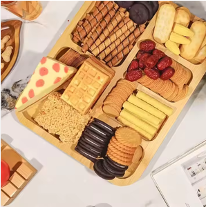 Planche à découper rectangulaire écologique en bambou, produits en bambou, plateau à fruits, plateau de service pour charcuterie, fromage, utilisation en cuisine - Product Image 2