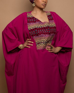 Robe Caftan <span class=keywords><strong>Boubou</strong></span> Musulmane Traditionnelle Imprimée pour <span class=keywords><strong>Femme</strong></span> Africaine - Product Image 3