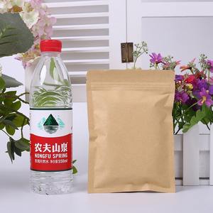 Bolsa de papel de aluminio con autosellado Kraft resistente a la grasa, bolsa de embalaje de alimentos ecológica resellable para aperitivos de té de azúcar - Product Image 5