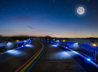 Borne de signalisation routière solaire à LED en aluminium, réflecteur 4 LED, étanche IP68, personnalisable, lumière clignotante/constante pour marquage routier
