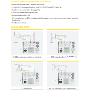 Elecgene TCT-200F Analizador Multifunción de Frecuencia CT, Comprobador Integral del Relación de Transformación del Transformador, Analizador de Características - Product Image 4