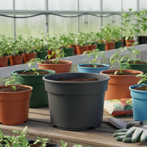 Macetas de vivero de plástico reciclado CB de 1,3 litros de alta calidad, material redondo PP de varios colores para uso en plantas - Product Image 3
