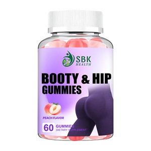 Private Label Service Booty Hip Gummies Peach Flavor Count Dietary <b>Supplement</b> for Women <b>Supplement</b> - Product Image 1