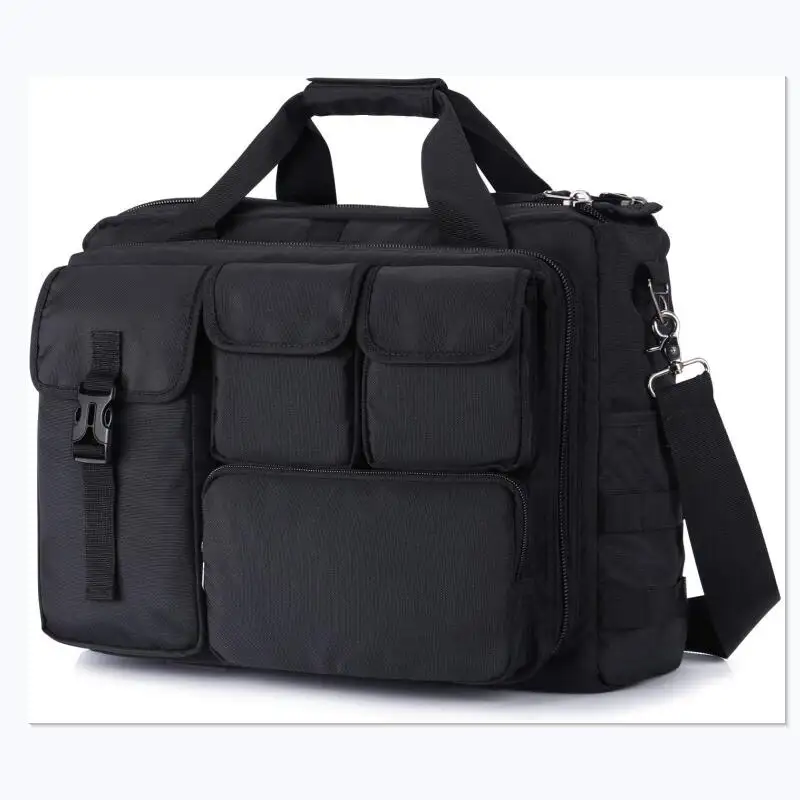 Laptop Bag BSCI Custom 17 Inch Men Multifunction Tactical Briefcase Computer Shoulder Handbags Pilot Laptop Messenger Bag