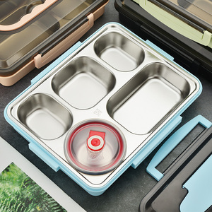 Fiambrera ecológica de 3 capas para niños, contenedor a prueba de fugas, almacenamiento de alimentos para la escuela y Camping - Product Image 6