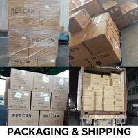 Aangepast logo 500ml 330ml voor PET plastic blikjes PET ringtrekdeksel sap melk thee frisdrank OEM fabriek direct