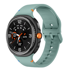 Nueva correa de reloj inteligente de silicona Stitch de alta calidad para Samsung para Galaxy Watch <span class=keywords><strong>8</strong></span> para Samsung Sport bandas de goma suave - Product Image 2