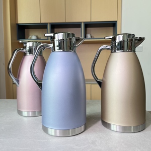 Popolare Thermos alla Moda in Acciaio Inox 304 per Mantenere Caldi Caffè e Tè, Bollitore Isolante da 2,3L con Manico e Infusore - Product Image 1