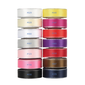 ริบบิ้นผ้าซาตินขอบสีทอง/เงินเมทัลลิกจากโรงงาน Midi ขายส่ง สำหรับห่อของขวัญ ทำโบว์ติดผม งานฝีมือ DIY - Product Image 3