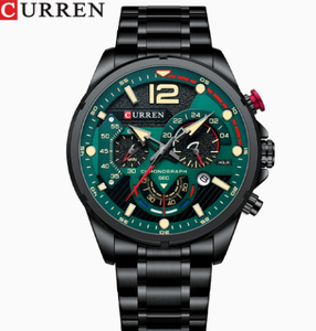นาฬิกาข้อมือผู้ชาย CURREN 8395 กันน้ำ โครโนกราฟ แบรนด์ดัง หรูหรา สีเงิน สแตนเลส สปอร์ต - Product Image 6
