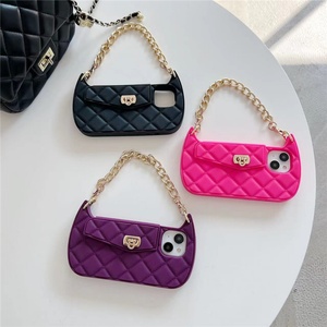 Cadena de silicona de diseñador de moda con cuentas para cartera y funda de teléfono, tipo bandolera, para iPhone 12 13 14 15 Pro Max - Product Image 1