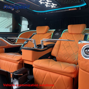 Interior de Auto de Lujo, Asientos de Mercedes Vito 2017, Banqueta, Interior de Mercedes Vito, Interior de Vito W447, Asiento Trasero con Mesa - Product Image 3